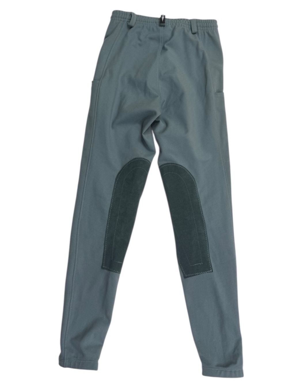 Kerrits Youth Medium Equestrian Riding Breeches Knee Patch Drawstring Blue - Picture 3 of 10